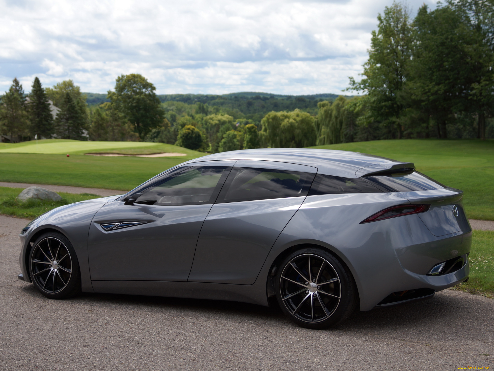 mazda, deep, orange, concept, 